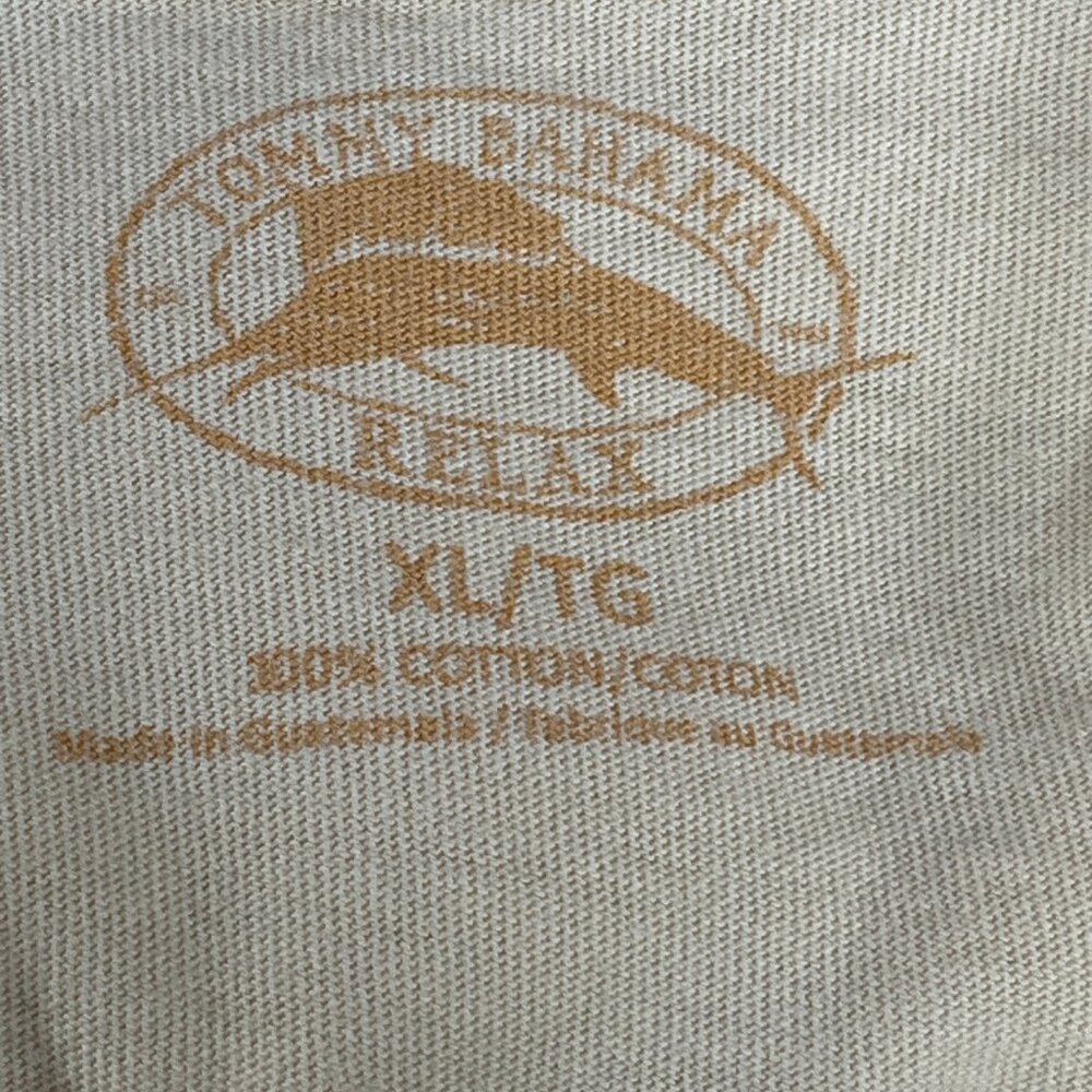 Tommy Bahama Shirt Mens XL Yellow 20 Years Of Relaxation Graphic Tee Cotton - Picture 8 of 9